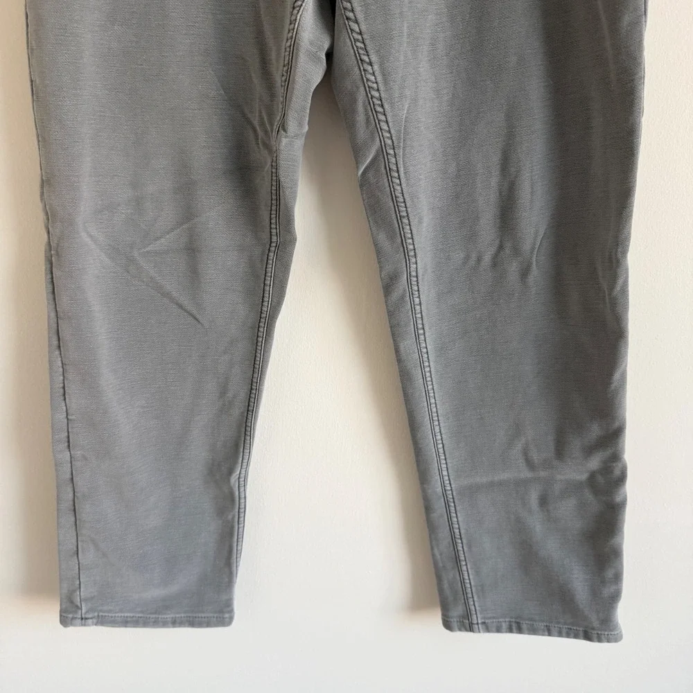 Men's Faherty Stretch Terry 5-Pocket Pants Size 38 in Grey‎
